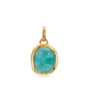 Monica vinader medium bezel pendant amazonite